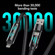 4-in-1 Multi USB Charging Cable – USB-A & Type-C